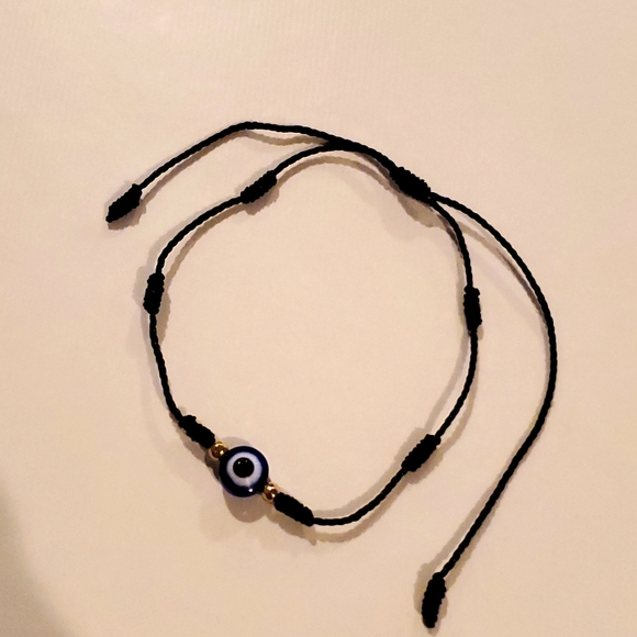 Jewelry - Evil eye bracelet with black string